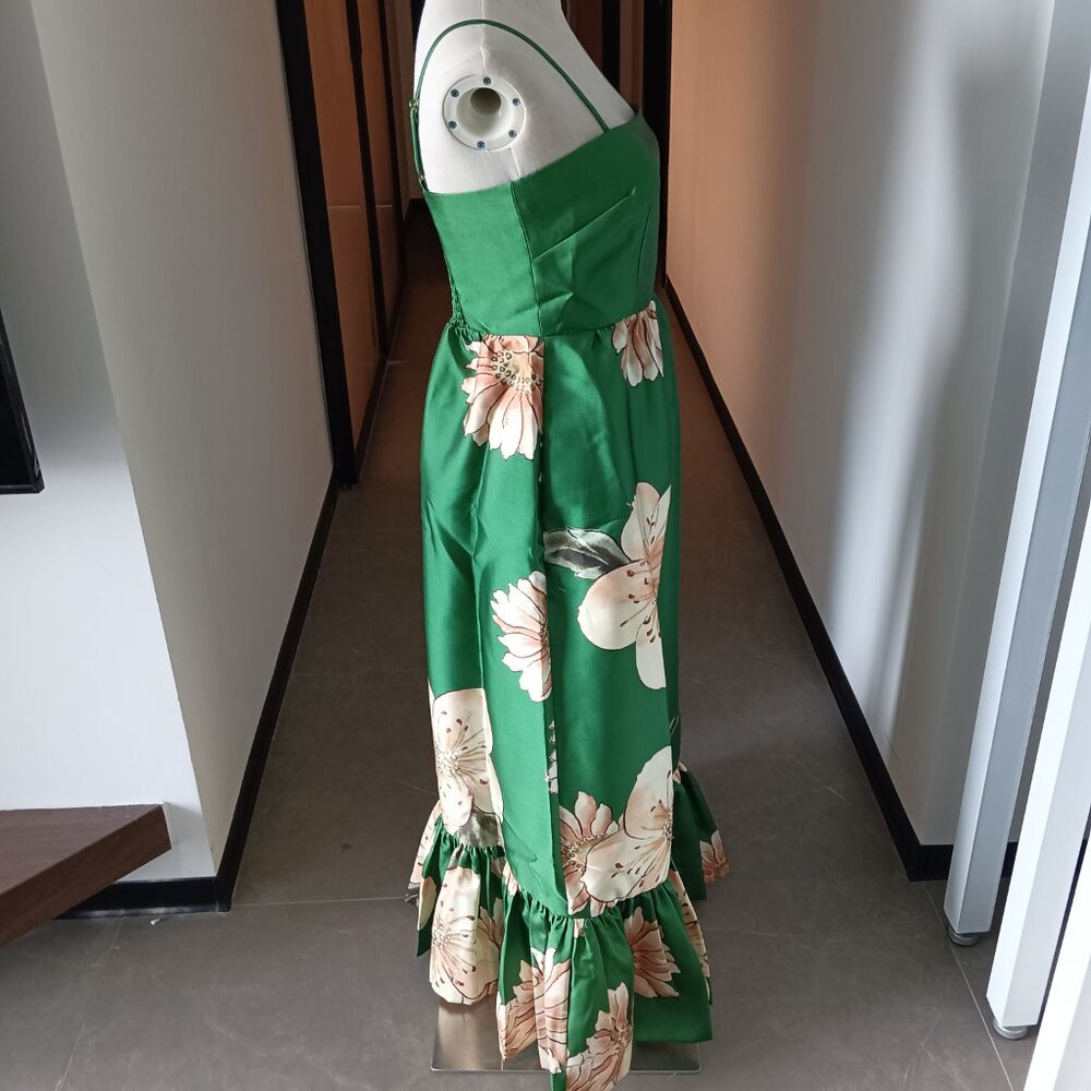 Alemais Sage Midi Dress in Green - Picture 6 of 11